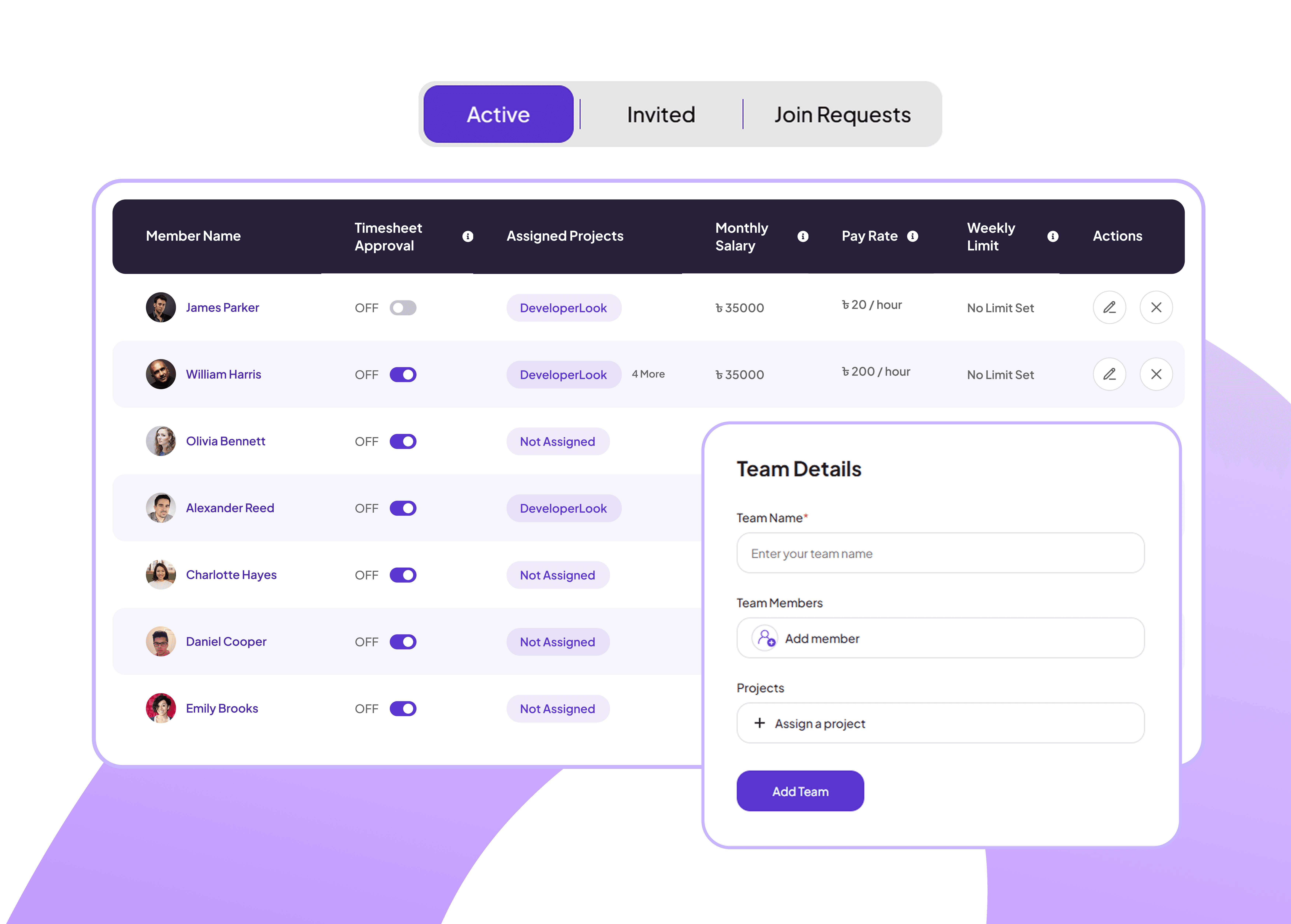 Feature interface