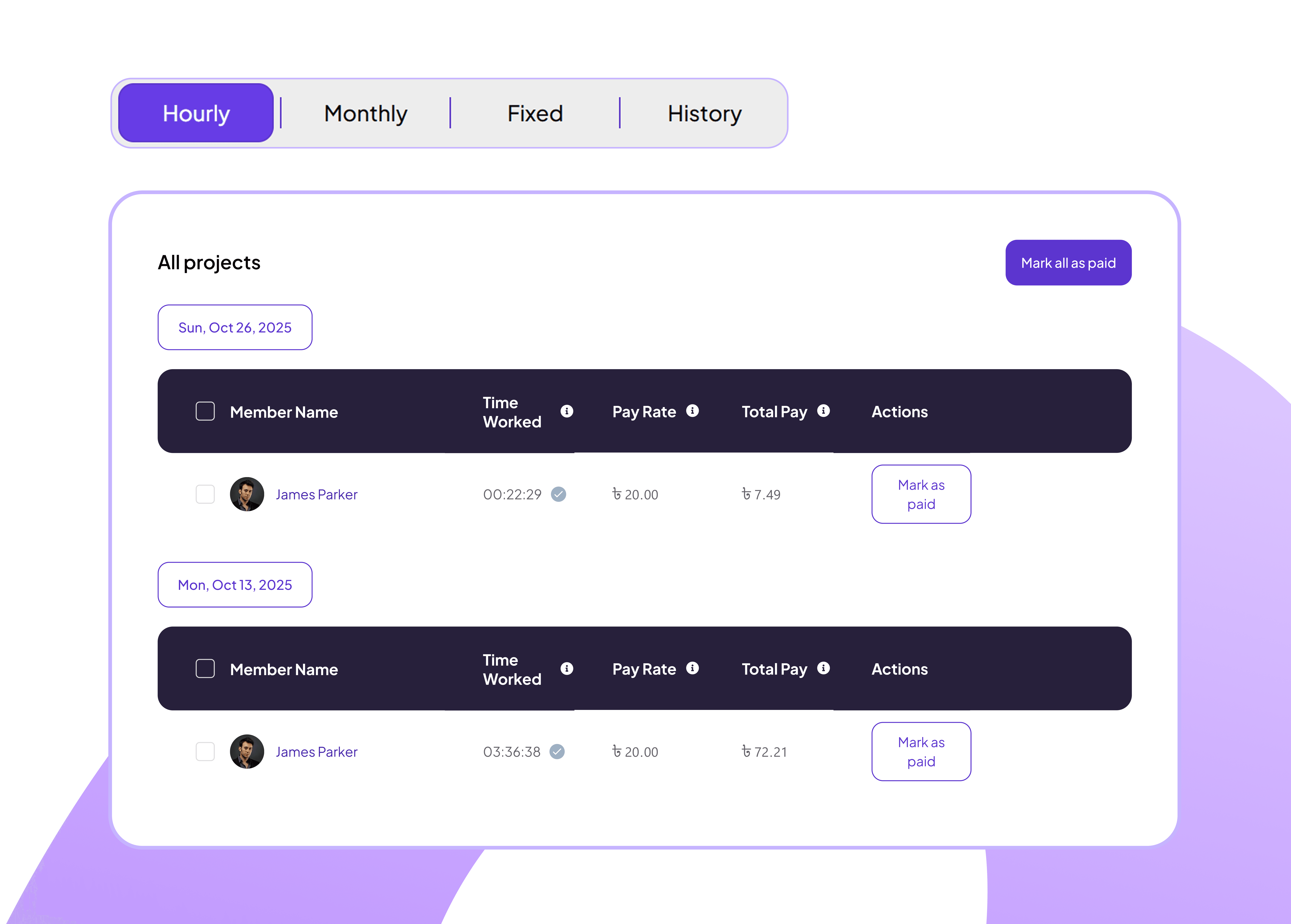 Feature interface