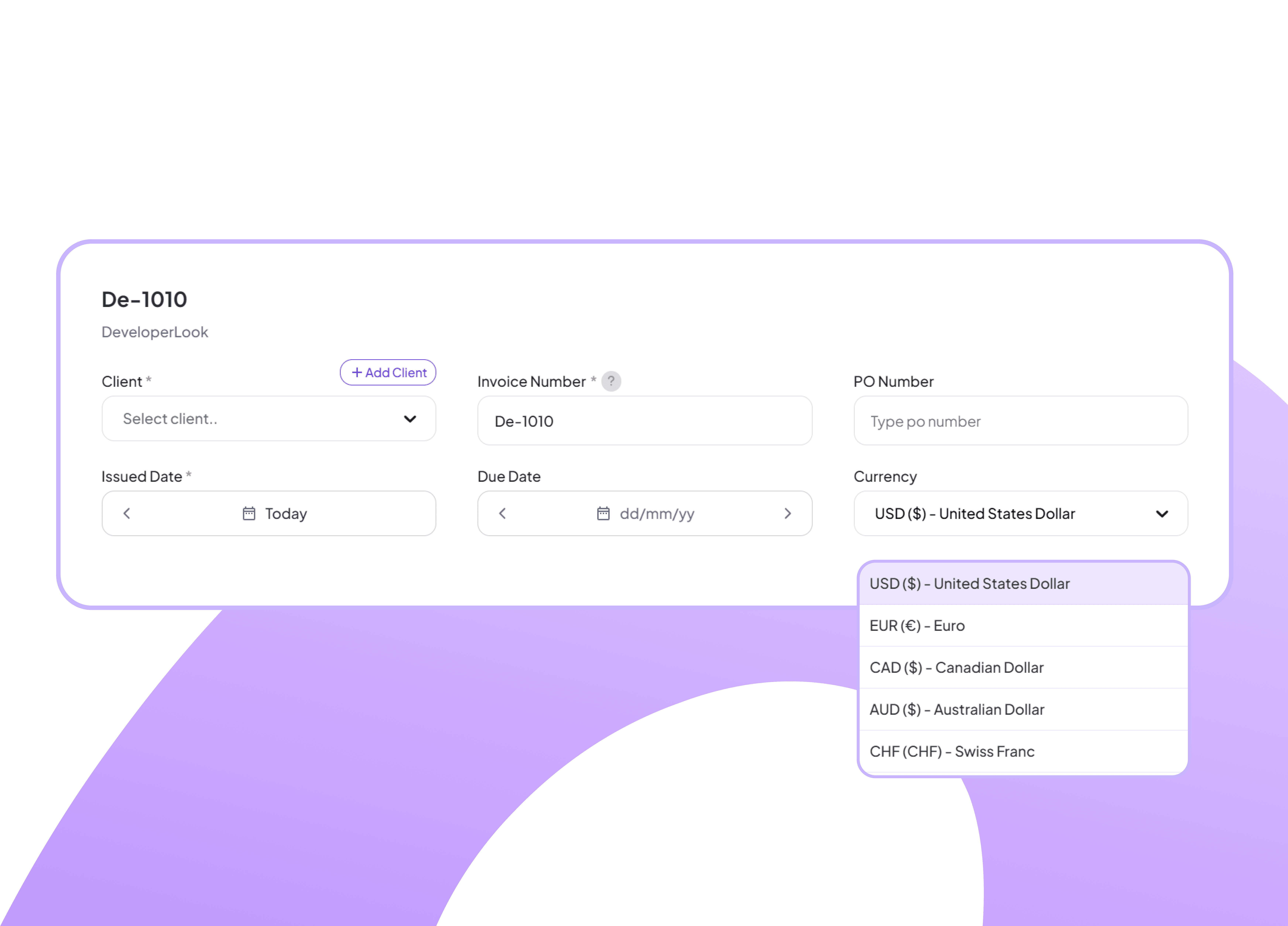 Feature interface