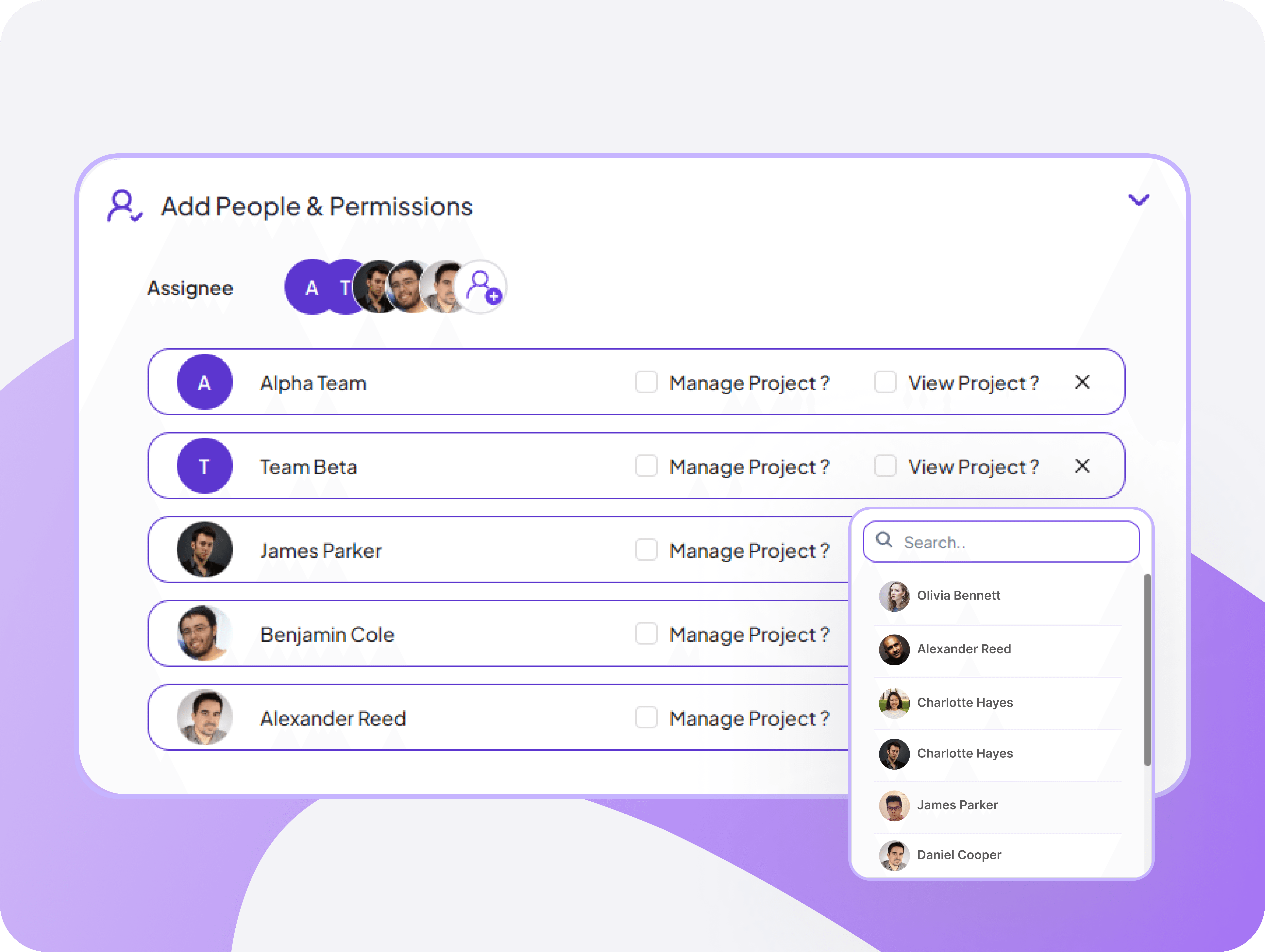 Feature interface
