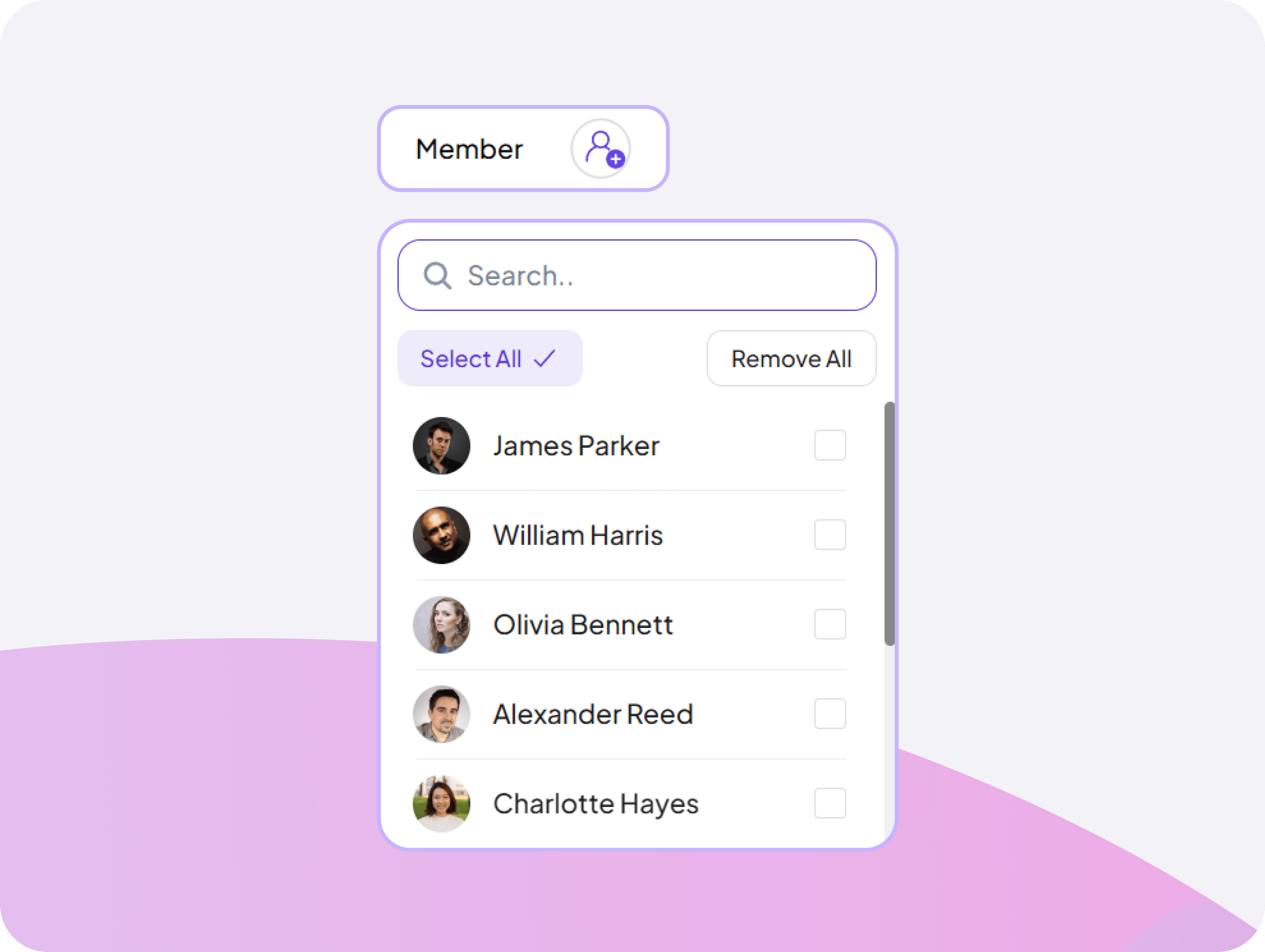 Feature interface