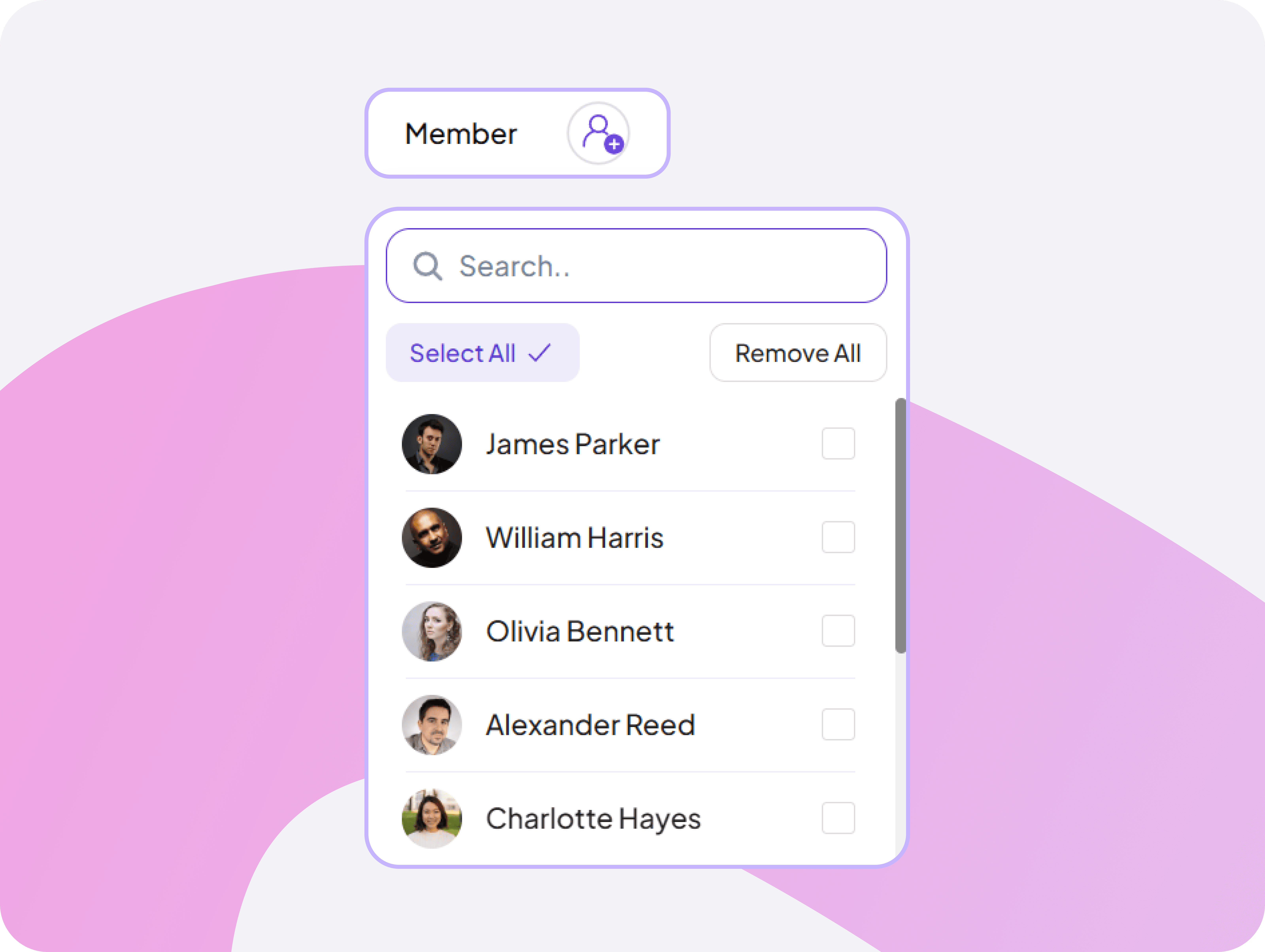 Feature interface