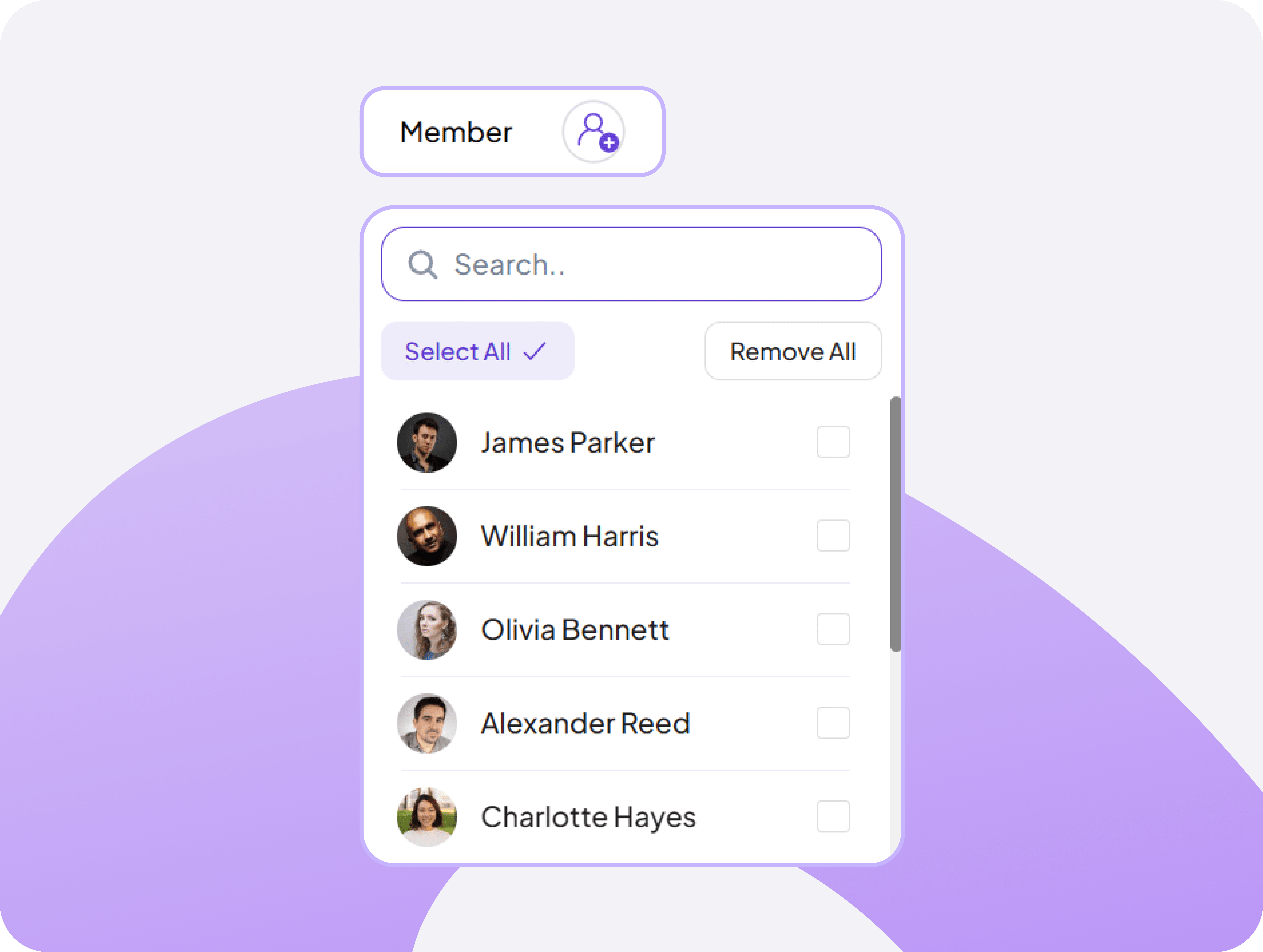 Feature interface