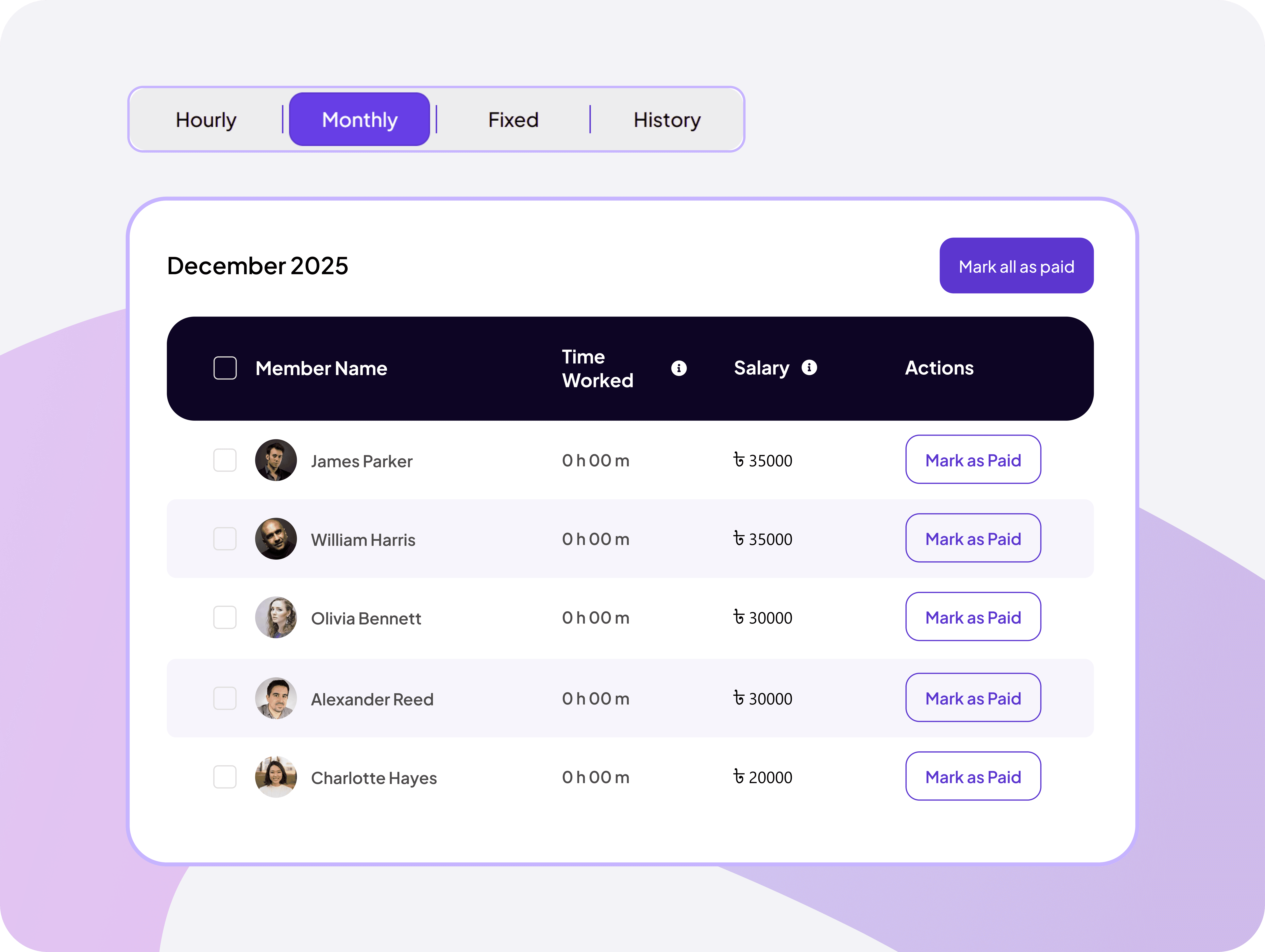 Feature interface