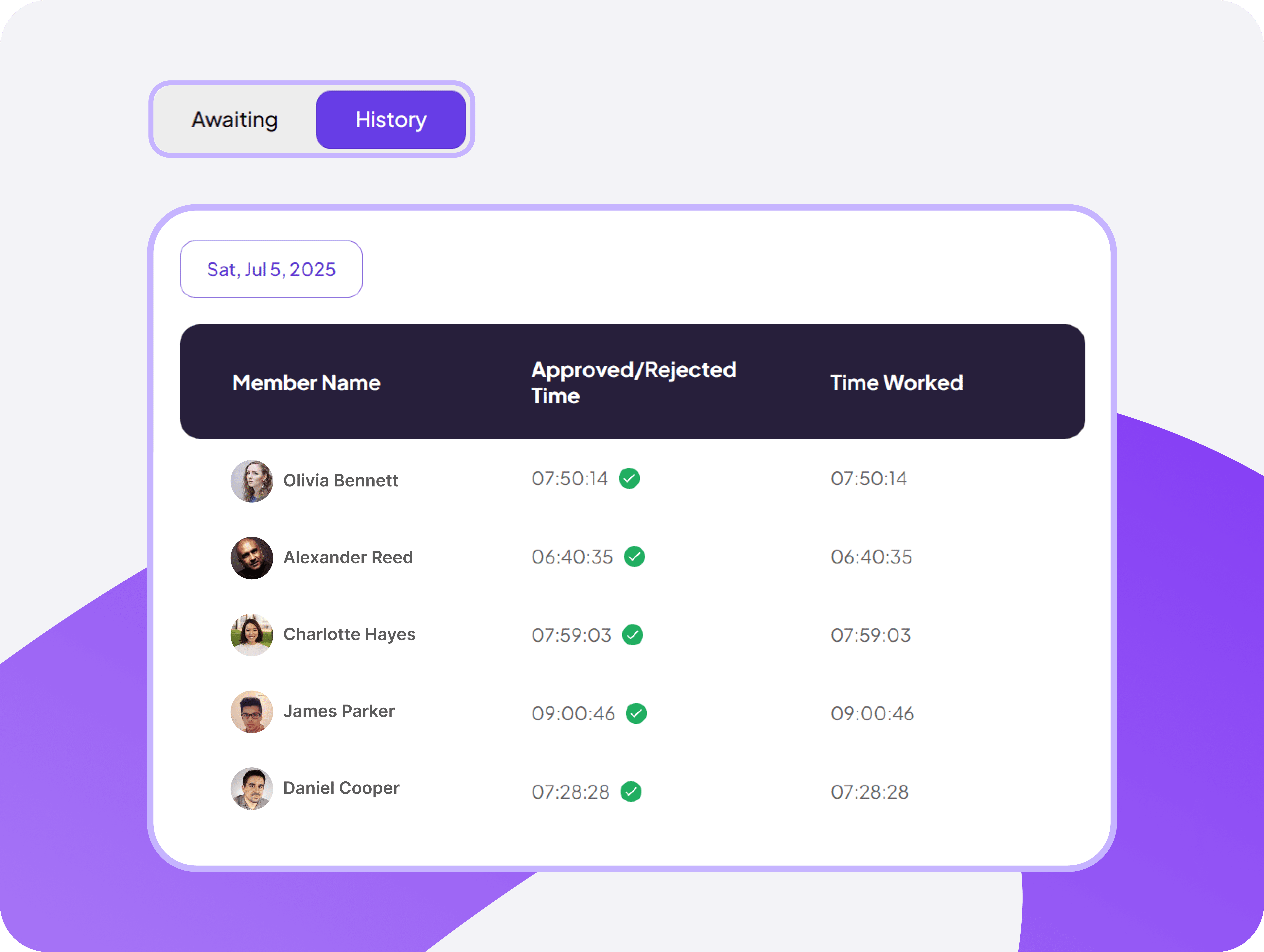 Feature interface