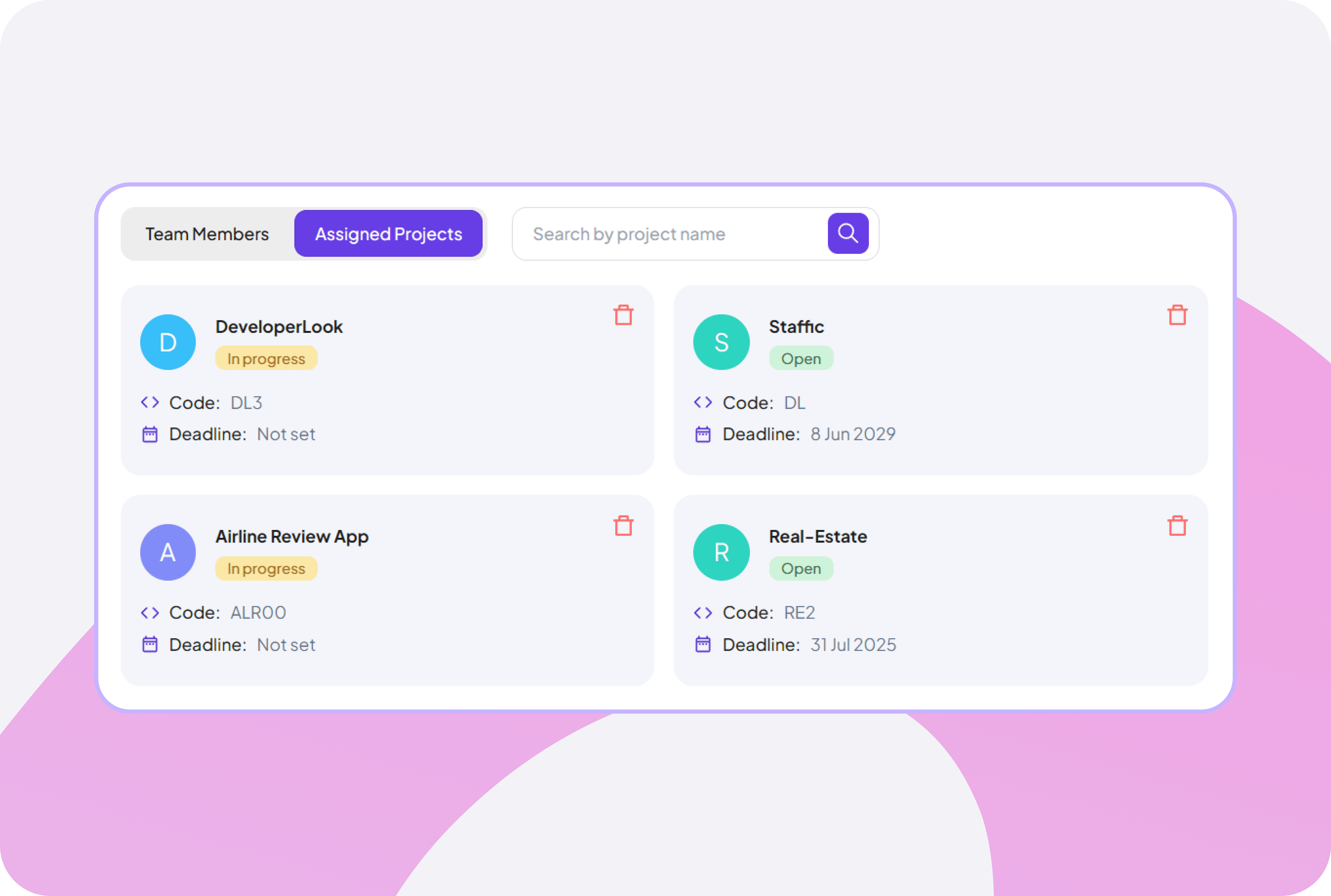 Feature interface