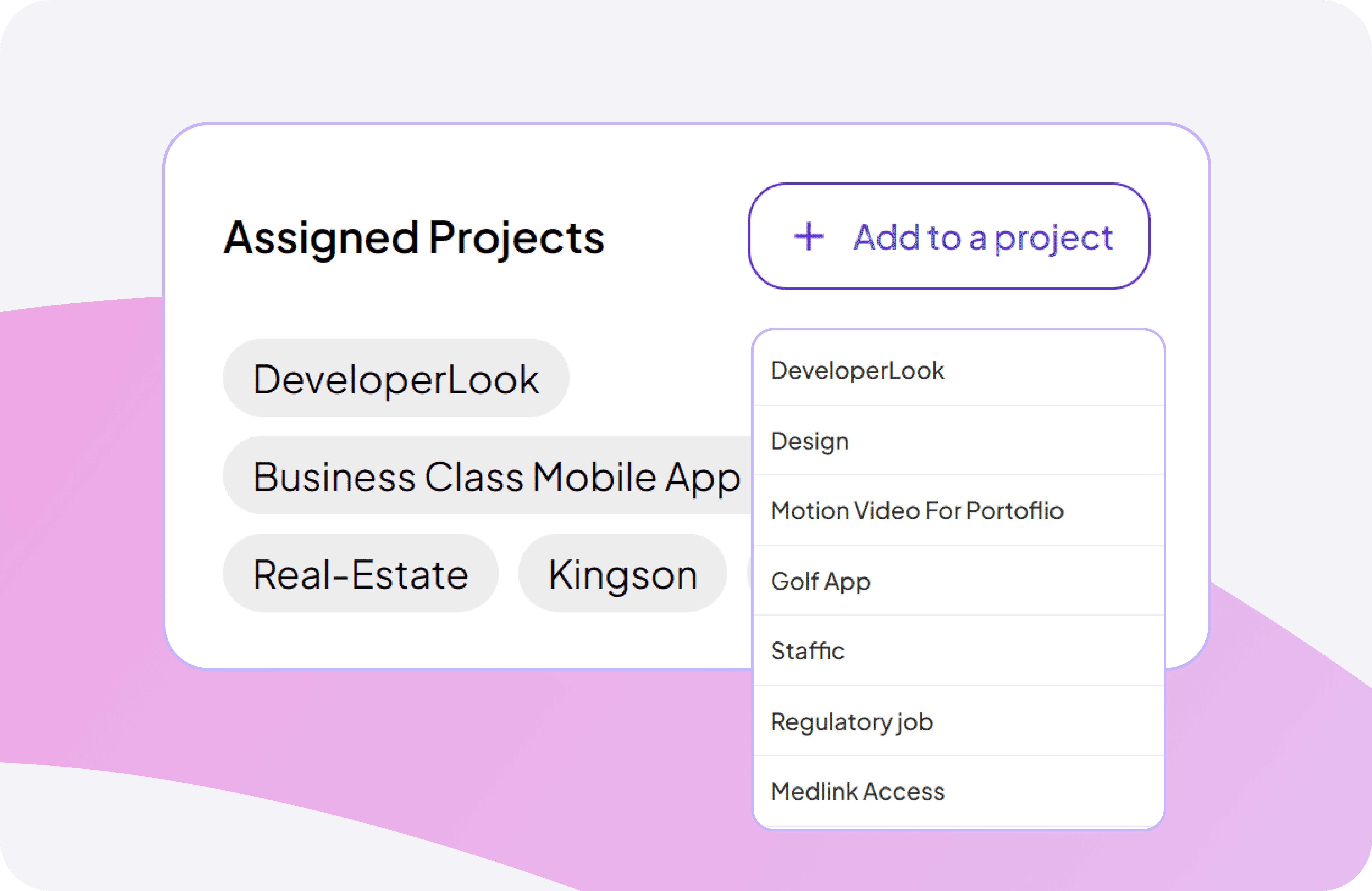 Feature interface