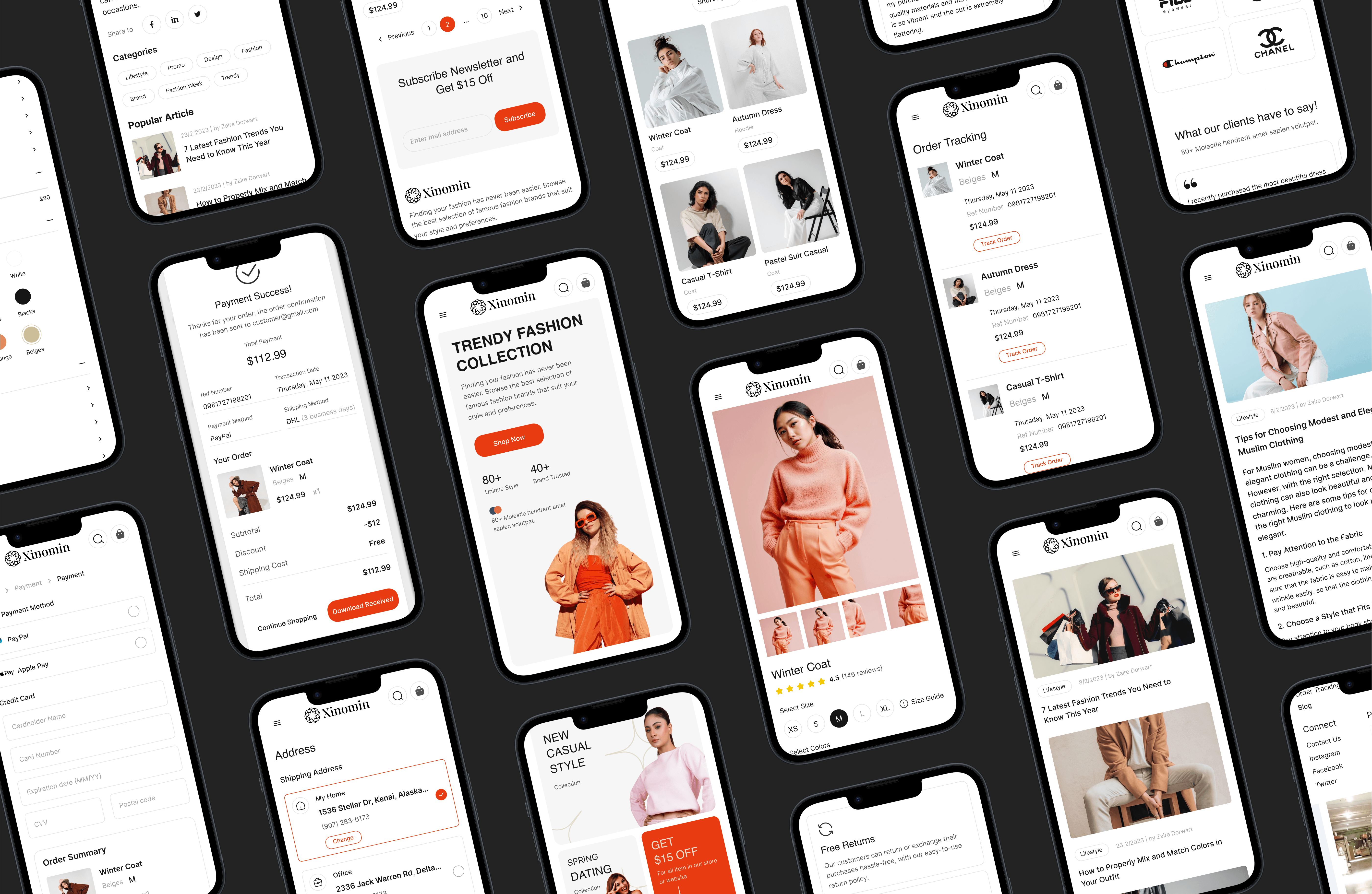 Xinomin Fashion Website screenshot 6