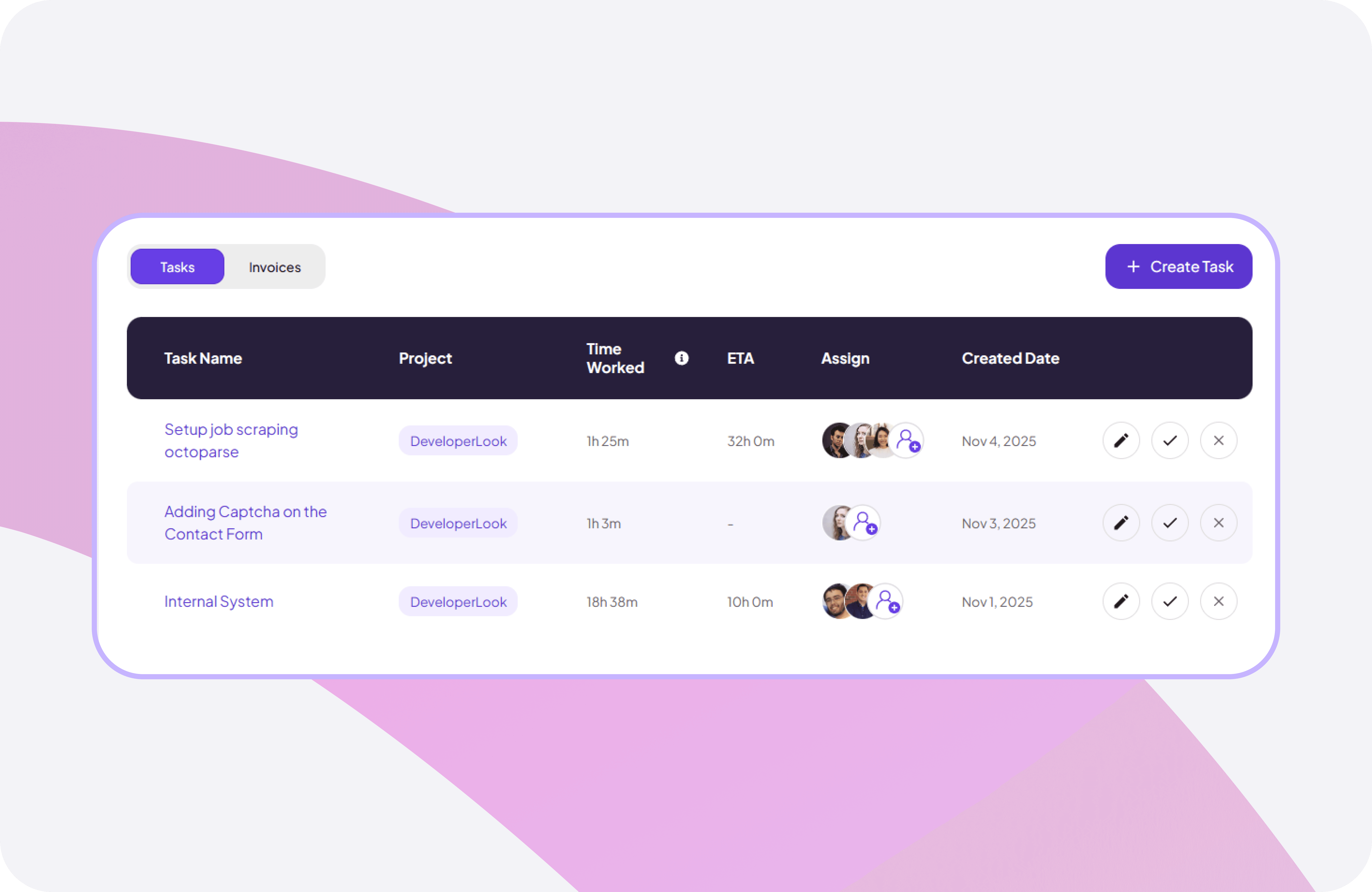 Feature interface