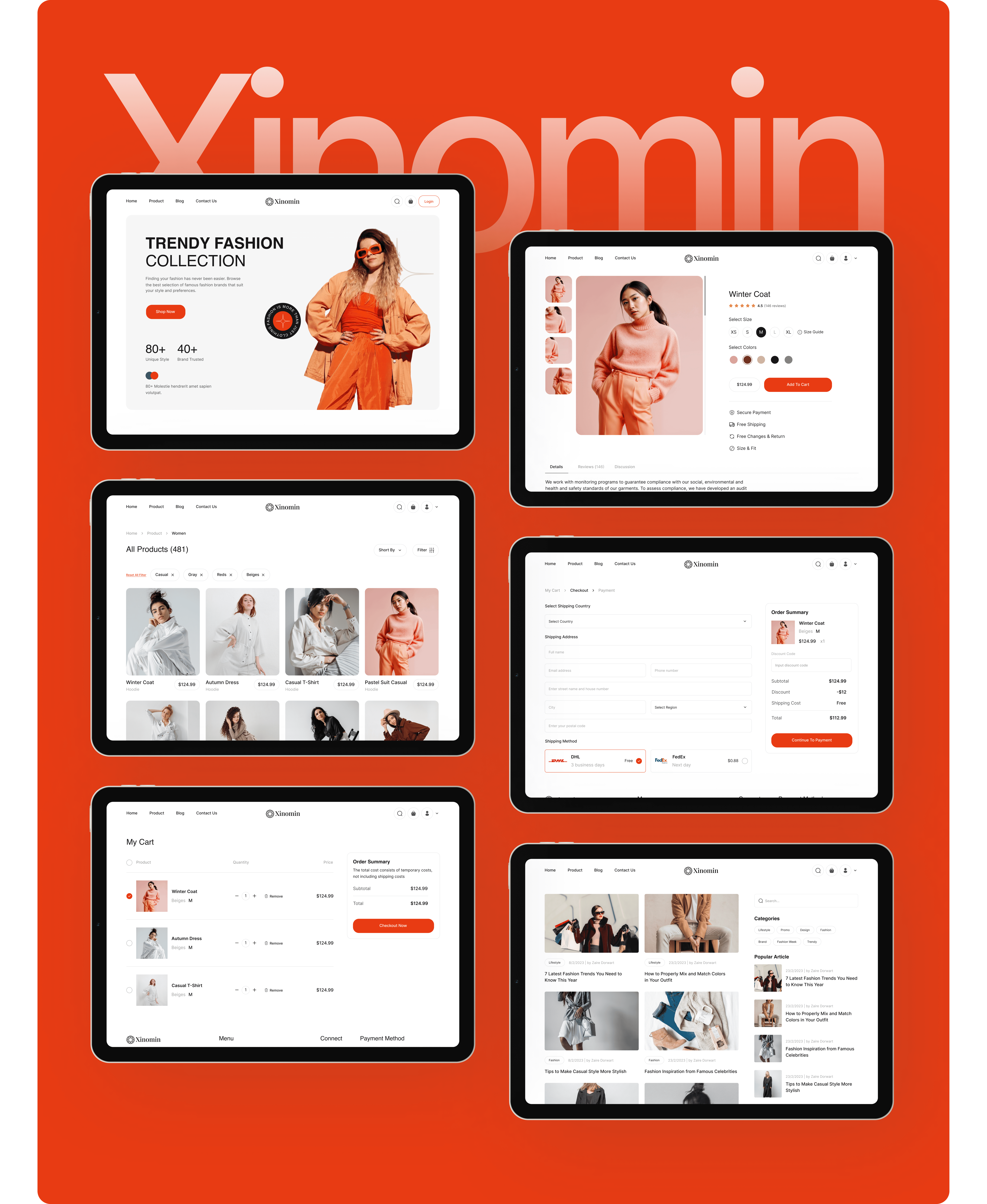 Xinomin Fashion Website screenshot 7