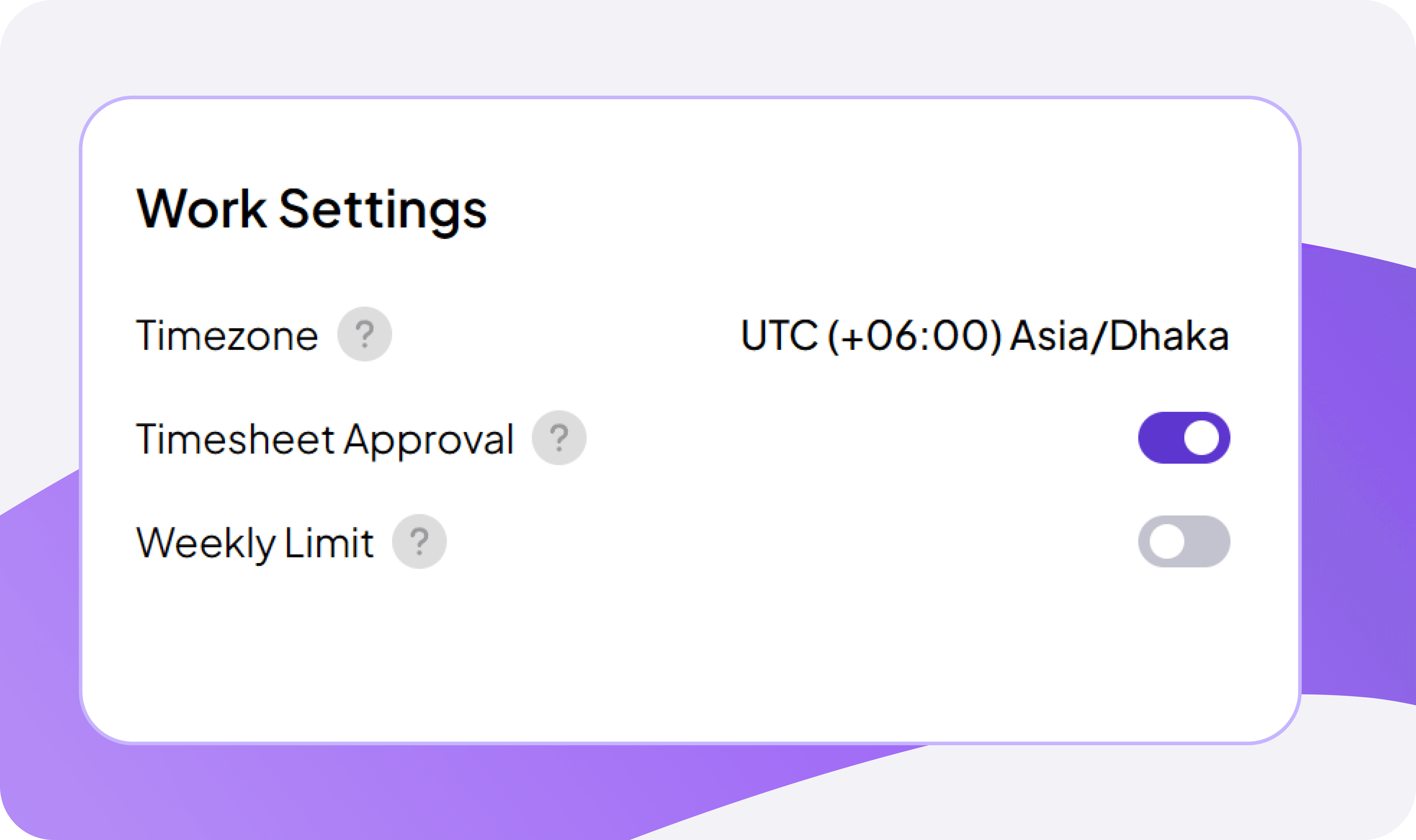 Feature interface