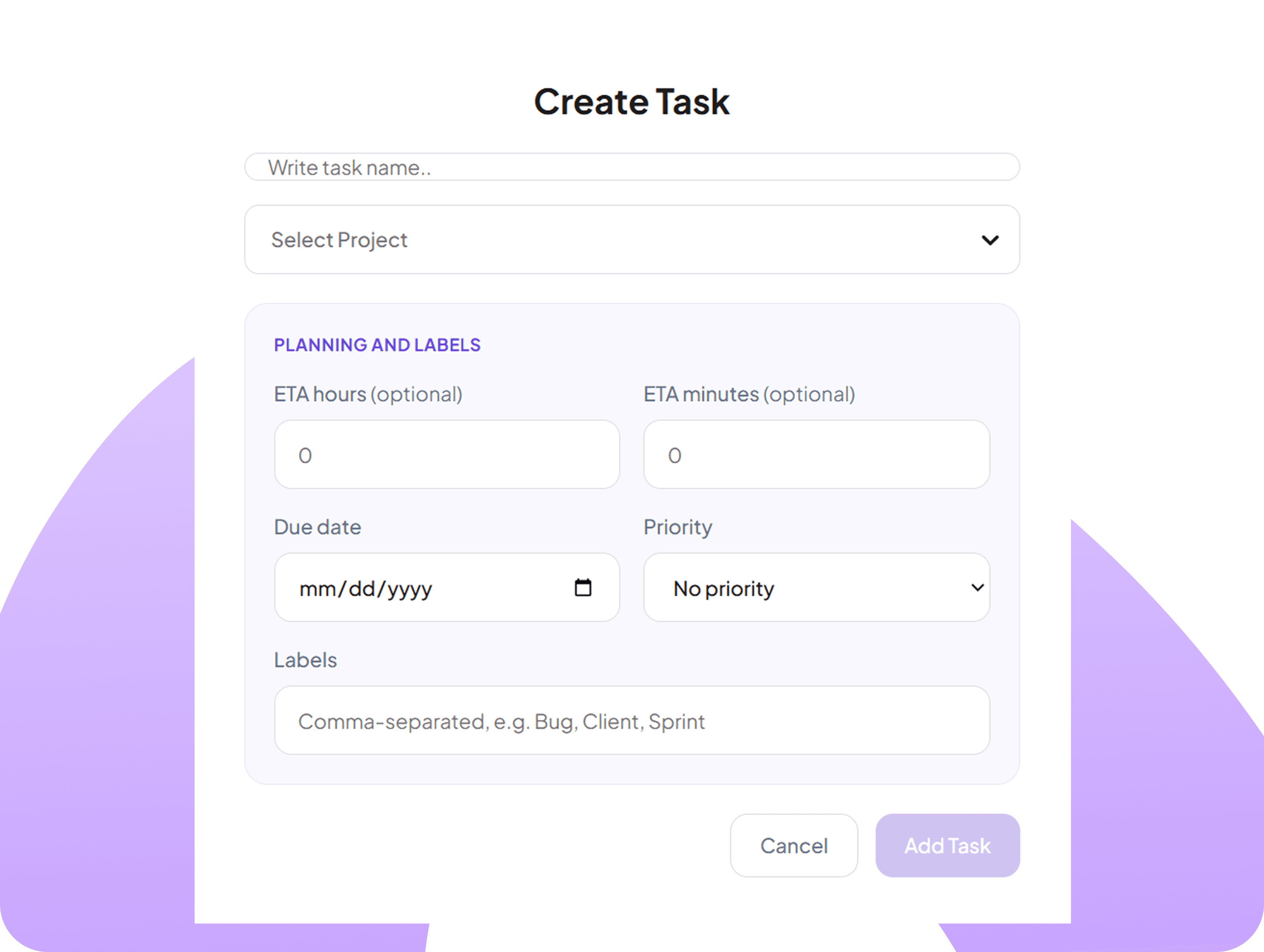Feature interface