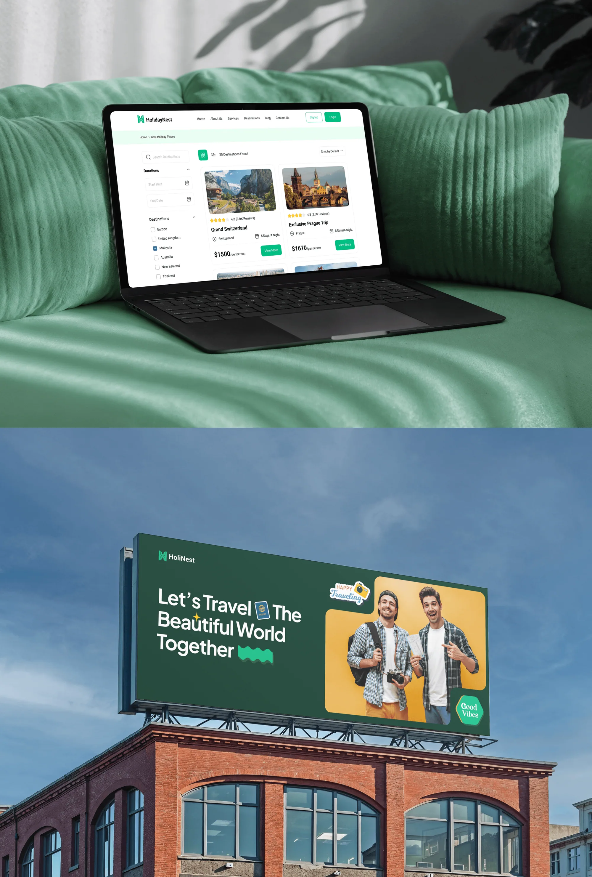 HoliNest Travel & Tour Booking Web Design & Development screenshot 9