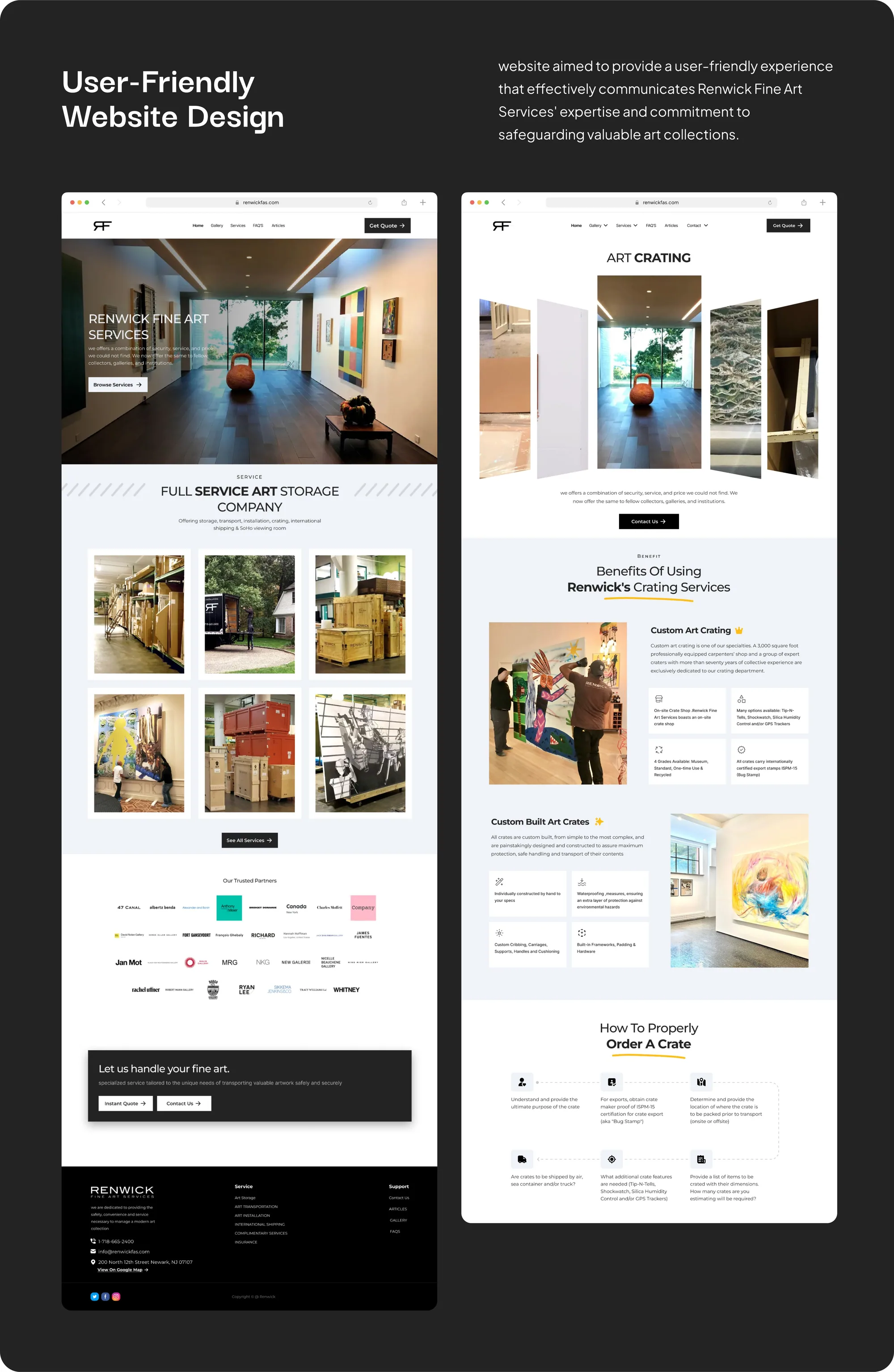 Renwick Art Website screenshot 7