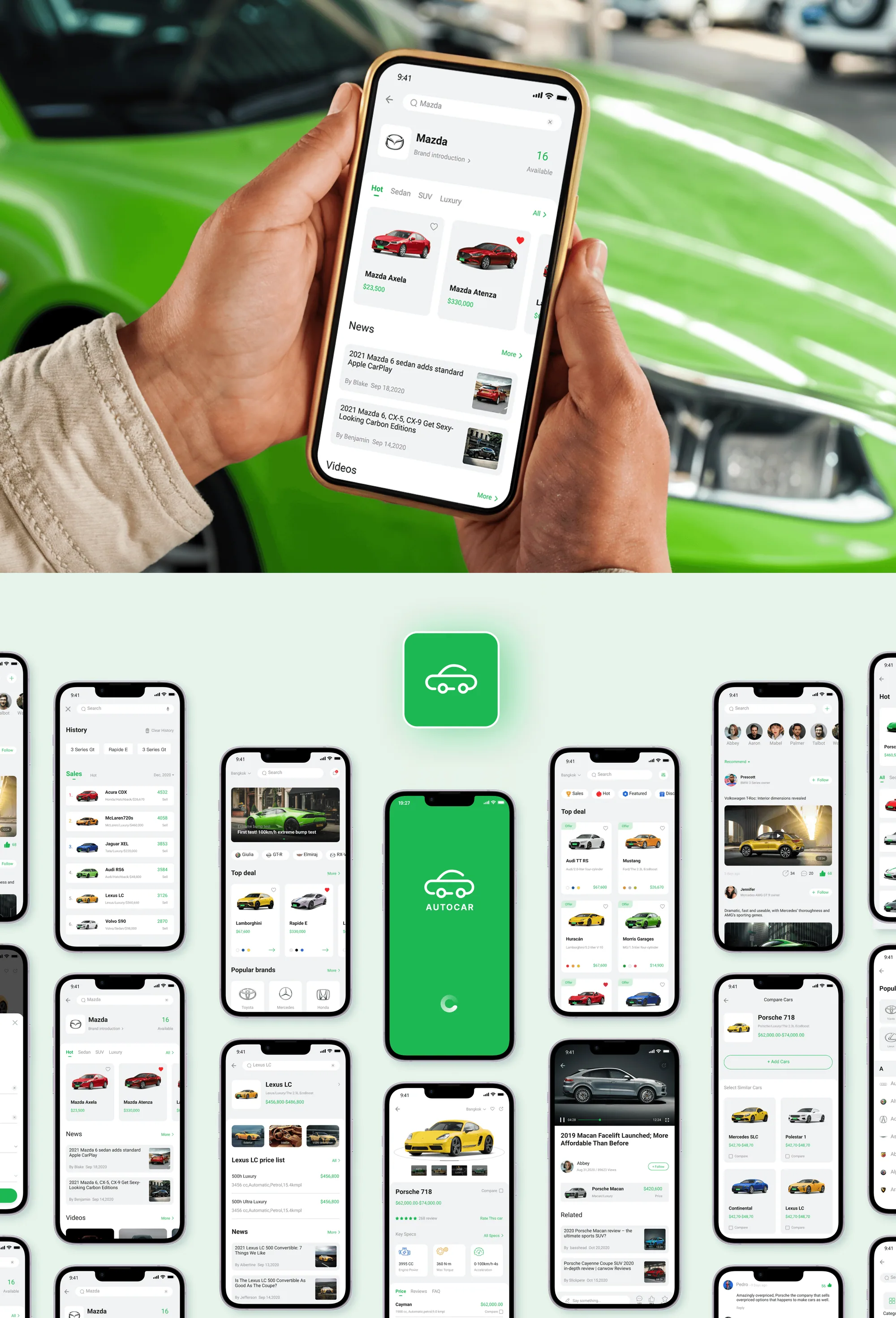 Autocar Automotive App Design screenshot 15