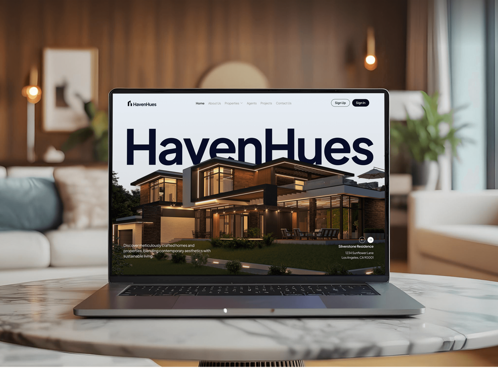 HavenHues Real estate Website