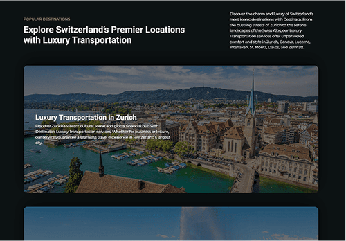 Destinata Limo Booking Website image 1