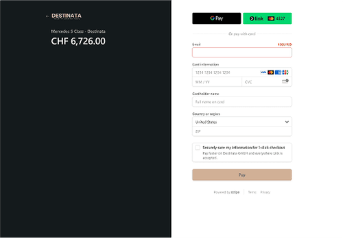 Destinata Limo Booking Website image 2